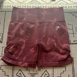 Gymshark Adapt Camo Shorts - Cherry Brown